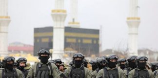 Russian service members gather during head of the Chechen Republic Ramzan Kadyrov's address, dedicated to a military conflict in Ukraine ( Image: REUTERS)