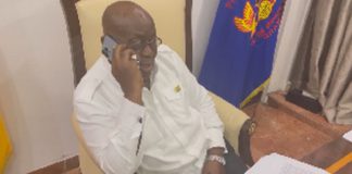 President Akufo-Addo on call with Black Stars coach Otto Addo
