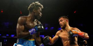 Ukraine's Vasiliy Lomachenko beat Ghana's Richard Commey on points when the two fought in December