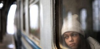 Most refugees are crossing the border into Poland, like this girl who travelled from Lviv GETTY IMAGES