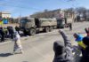 There have been regular protests in Kherson since it was occupied by Russia on 3 March