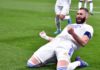 Karim Benzama of Real Madrid reacts after scoring during the UEFA Champions League Round Of Sixteen Leg Two match between Real Madrid and Paris Saint-Germain at Estadio Santiago Bernabeu on March 09, 2022 in Madrid, Spain. Image credit: Getty Images