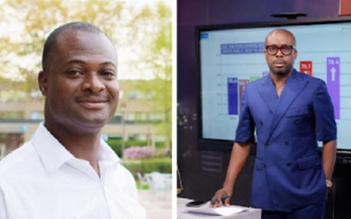 Professor Raymond Atuguba and Paul Adom-Otchere (Photo credit: Ghanaweb)