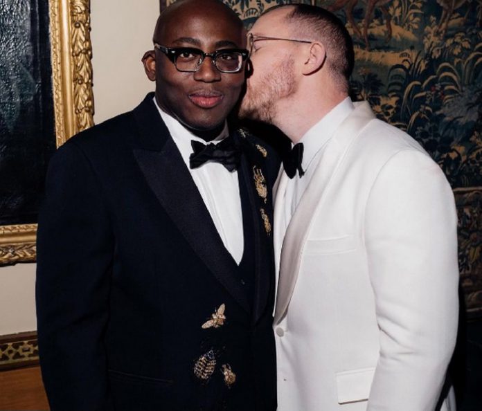 Edward Enninful and his husband, Alec Maxwell - Source Instagram page of Edward Enninful