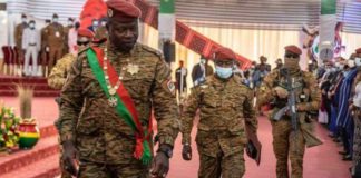 Col Paul-Henri Sandaogo Damiba has been sworn in for a three-year term