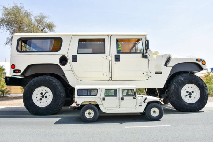 The incredible vehicle boasts a height of 21.6ft (Image: @shhamadbinhamdan / SWNS)