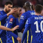 Chelsea players celebrate