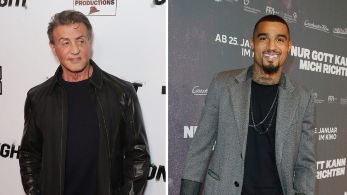 Kevin prince boateng and Sylvester Stallone Promiflash