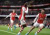 Thomas Partey celebrates