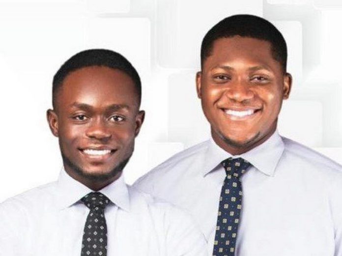 SRC President-elect, Prince Asumadu and his vice Wisdom Ndukwe