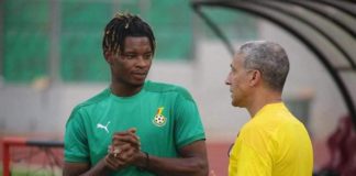 Edmund Addo with Chris Hughton