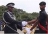 Lance Corporal Stephen Kwaku Nyame Receiving An Award At Police Training School Photo credit: Graphic Online Source: Facebook