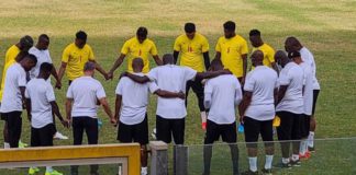 Black Stars training at Accra Sports Stadium