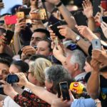 Supporters crowded around Mr. Zelensky as he arrived at parliament in Kyiv for a swearing-in ceremony in 2019. PHOTO: SERGEI SUPINSKY/AGENCE FRANCE-PRESSE/GETTY IMAGES