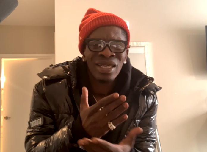 Shatta Wale addresses claims that his mother is homeless in a Facebook live video