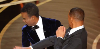 Will Smith slaps Chris Rock on Oscars stage