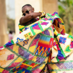 Okyeame Kwame wears Kente ... Okyeame Kwame | photo credit: @sarboatphotographyc /Instagram