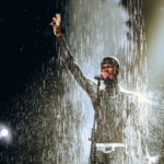 Artificial rain pours as Black Sherif performs at 2022 3Music Awards. | Photo credit: @Robphotography