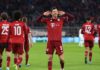 Robert Lewandowski celebrates