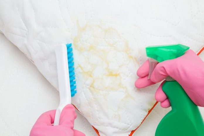 You can spot clean stains with a simple solution (stock photo) ( Image: Getty Images/iStockphoto)