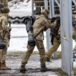 Russians accidentally wipe out own troops with flamethrowers in friendly fire disaster Ukrainian soldiers take part in a training exercise ( Image: Andy Commins / Daily Mirror)