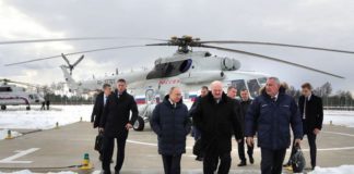Putin, Belarusian President Alexander Lukashenko and Director General of Roscosmos Dmitry Rogozin visit the Vostochny Cosmodrome ( Image: via REUTERS)