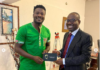 Asamoah Gyan and Kwesi Nyantakyi