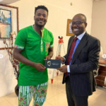 Asamoah Gyan and Kwesi Nyantakyi