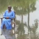 Lady sits in the middle of Bibini River at KNUST Source: Voice of KNUST’