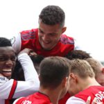 PL: Arsenal cruise over confused Manchester United to move to 4th Arsenal celebrate
