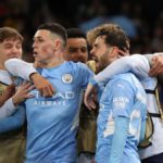 MANCHESTER, ENGLAND - APRIL 26: Bernardo Silva of Manchester City celebrates after scoring a goal to make it 4-2 during the UEFA Champions League Semi Final Leg One match between Manchester City and Real Madrid at City of Manchester Stadium on April 26, 2 Image credit: Getty Images