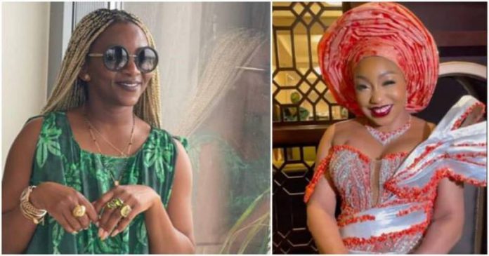 Genevieve Nnaji was criticised for not showing up at Rita Dominic's wedding. Photos: @genevievennaji, @bellanaijaweddings