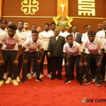 President Akufo Addo with Black Stars players