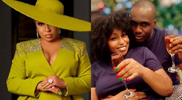 Rita Dominic and husband, Fidelis Anosike