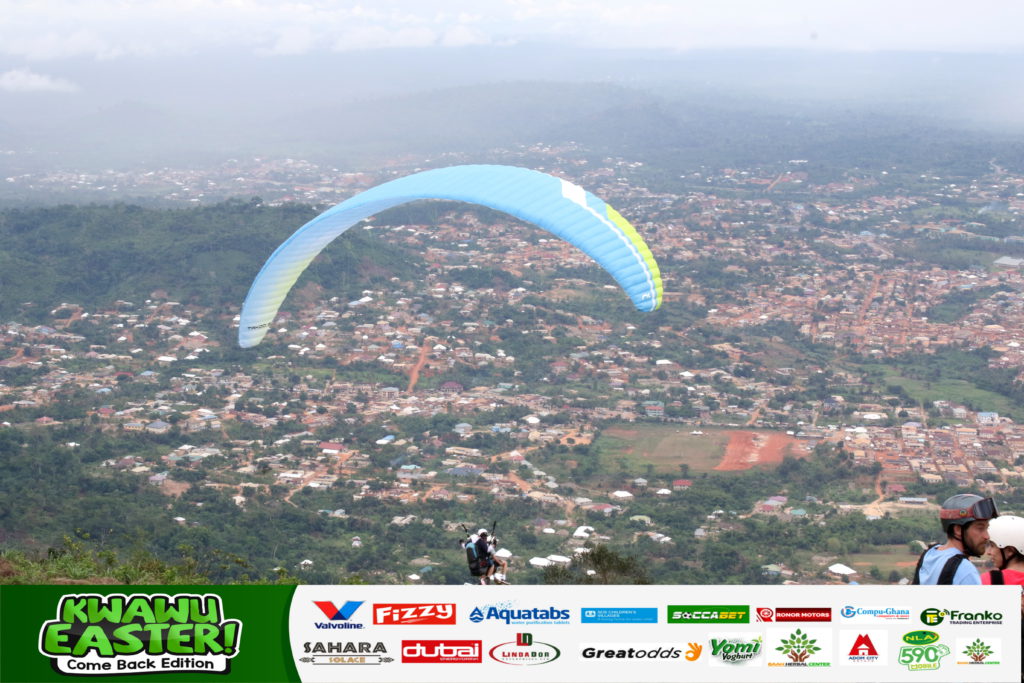 Adom Kwahu Easter: Paragliding business booms as scores from diaspora patronise flying event