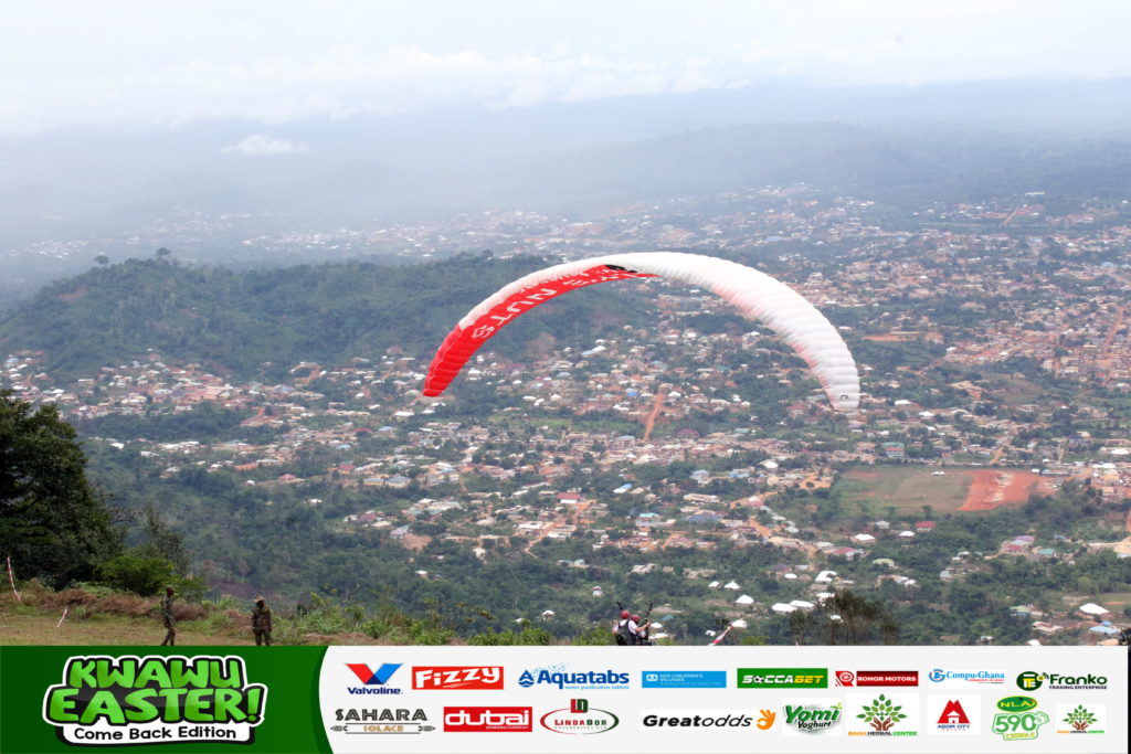 Adom Kwahu Easter: Paragliding business booms as scores from diaspora patronise flying event