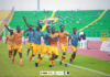 Legon Cities celebrate against Asante Kotoko
