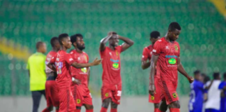 Asante Kotoko players left disappointed