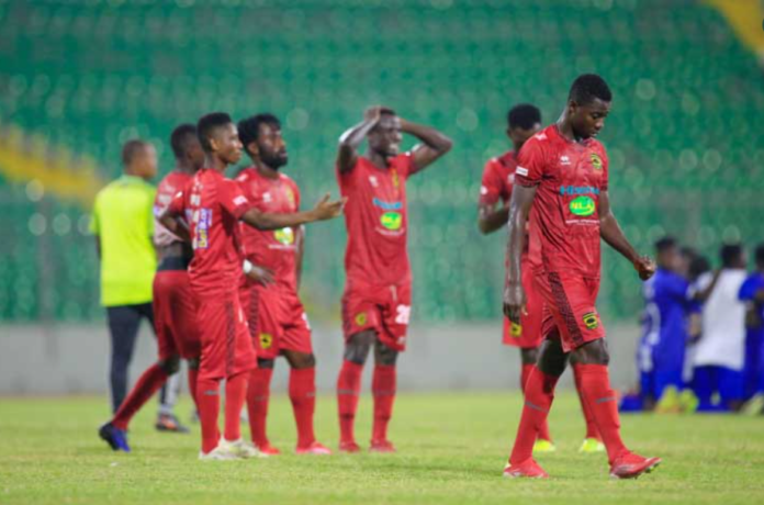 Asante Kotoko players left disappointed