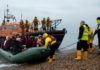 The number of people crossing the English Channel has risen sharply this year