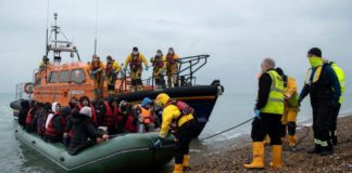 The number of people crossing the English Channel has risen sharply this year