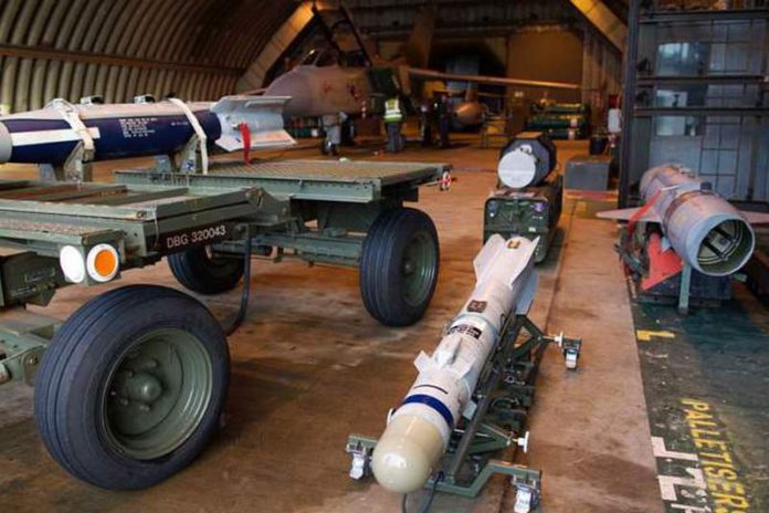 Brimstone missiles have been used by British forces in Libya and SyriaImage caption: Brimstone missiles have been used by British forces in Libya and Syria