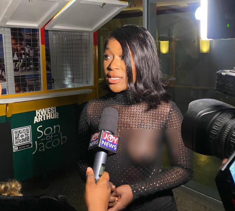 Efia Odo's see-through dress takes spotlight at Kwesi Arthur's #SonofJacob album listening 