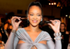 Rihanna poses with engraved Fenty Beauty ICON Lipsticks as she celebrates the launch of Fenty Beauty at ULTA Beauty on March 12, 2022 in Los Angeles, California. Kevin Mazur/GI for Fenty Beauty by Rihanna