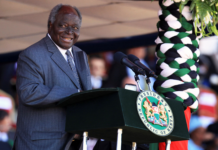 Kenya's former president Mwai Kibaki