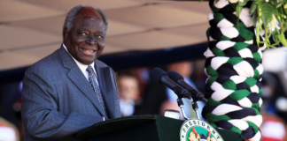 Kenya's former president Mwai Kibaki