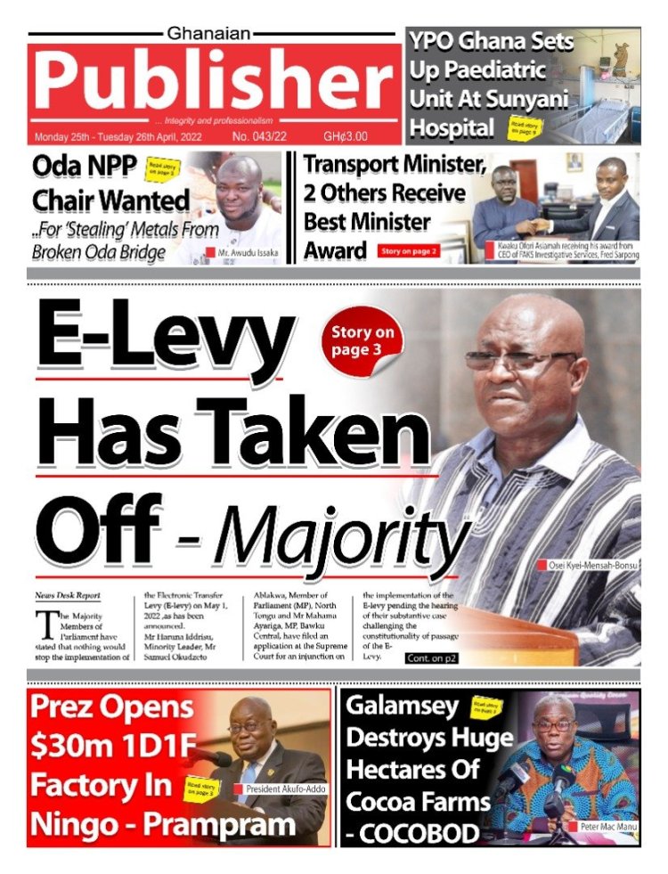 Newspaper Headlines: Monday, April 25, 2022. 117