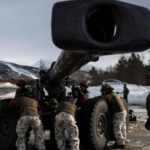 Finnish soldiers with a 155mm field gun during the international military exercise Cold Response 22 JONATHAN NACKSTRAND/GETTY IMAGES