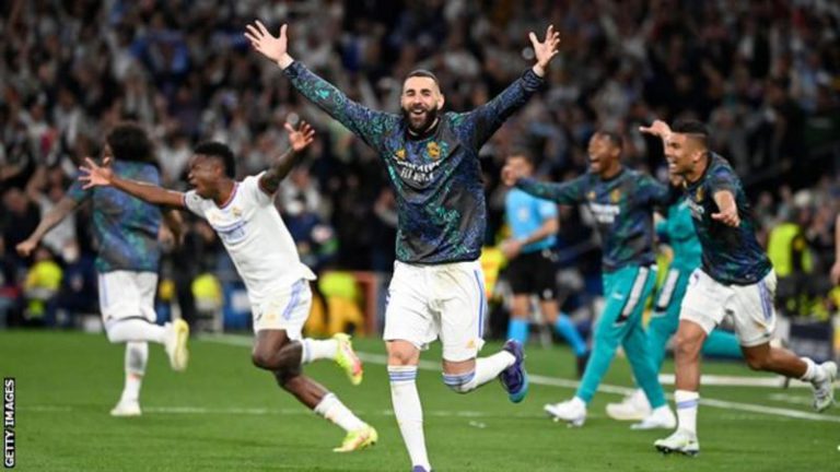 Real Madrid book Champions League final with Liverpool after come back against Man City