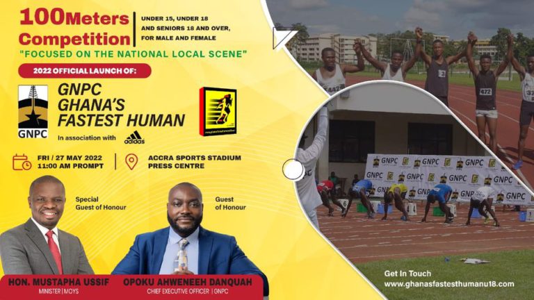 GNPC Ghana Fastest Human 2022 to be launched on Friday